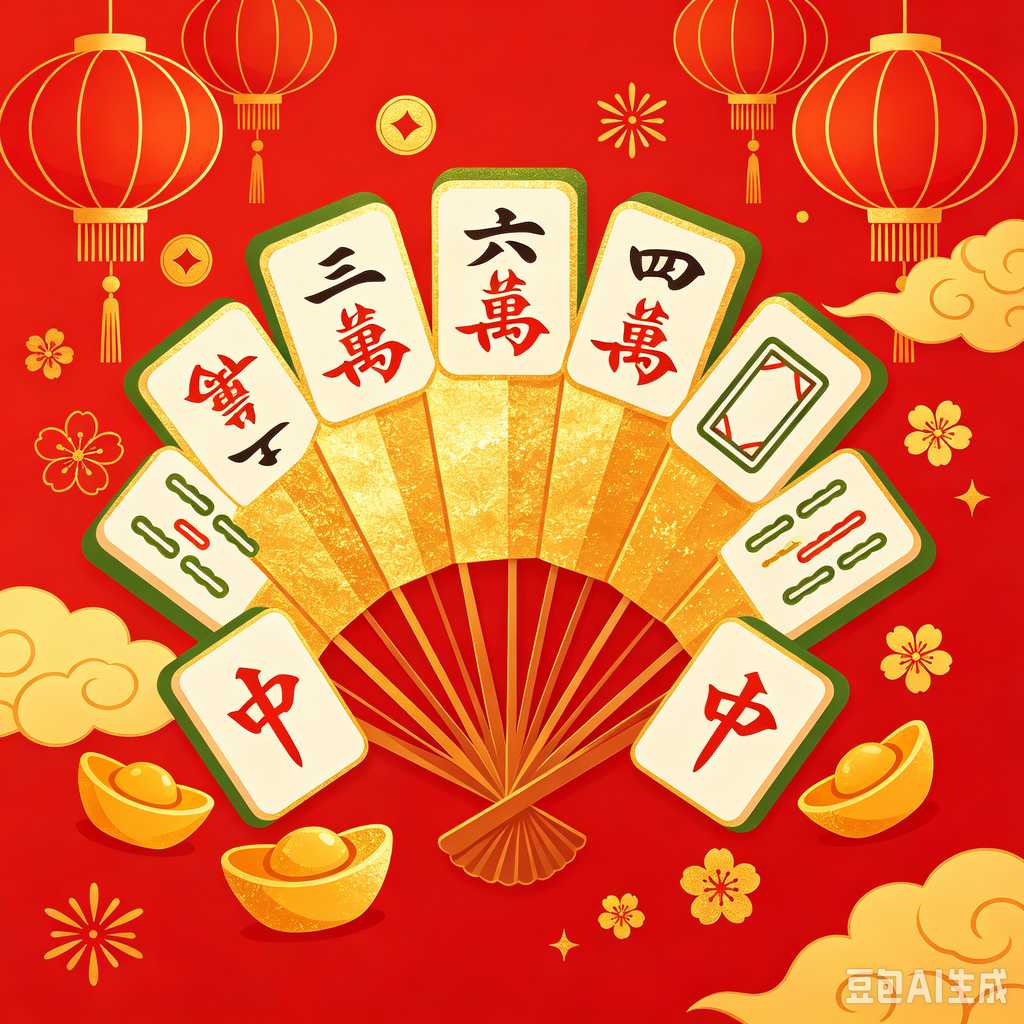 vintage style mahjong set