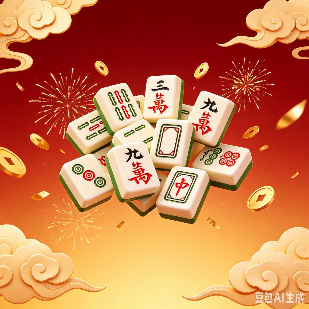 floral design mahjong set